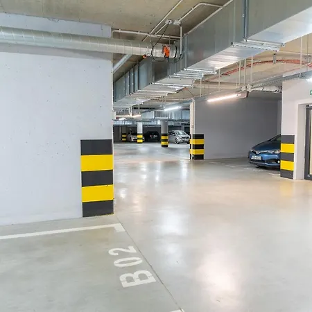 Lodz4rent - Klimatyzacja - Premium 9,7 - Manufaktura - Garaż - Audioriver 2026 Apartament