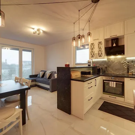 Apartament Lodz4rent - Klimatyzacja - Premium 9,7 - Manufaktura - Garaż - Audioriver 2026